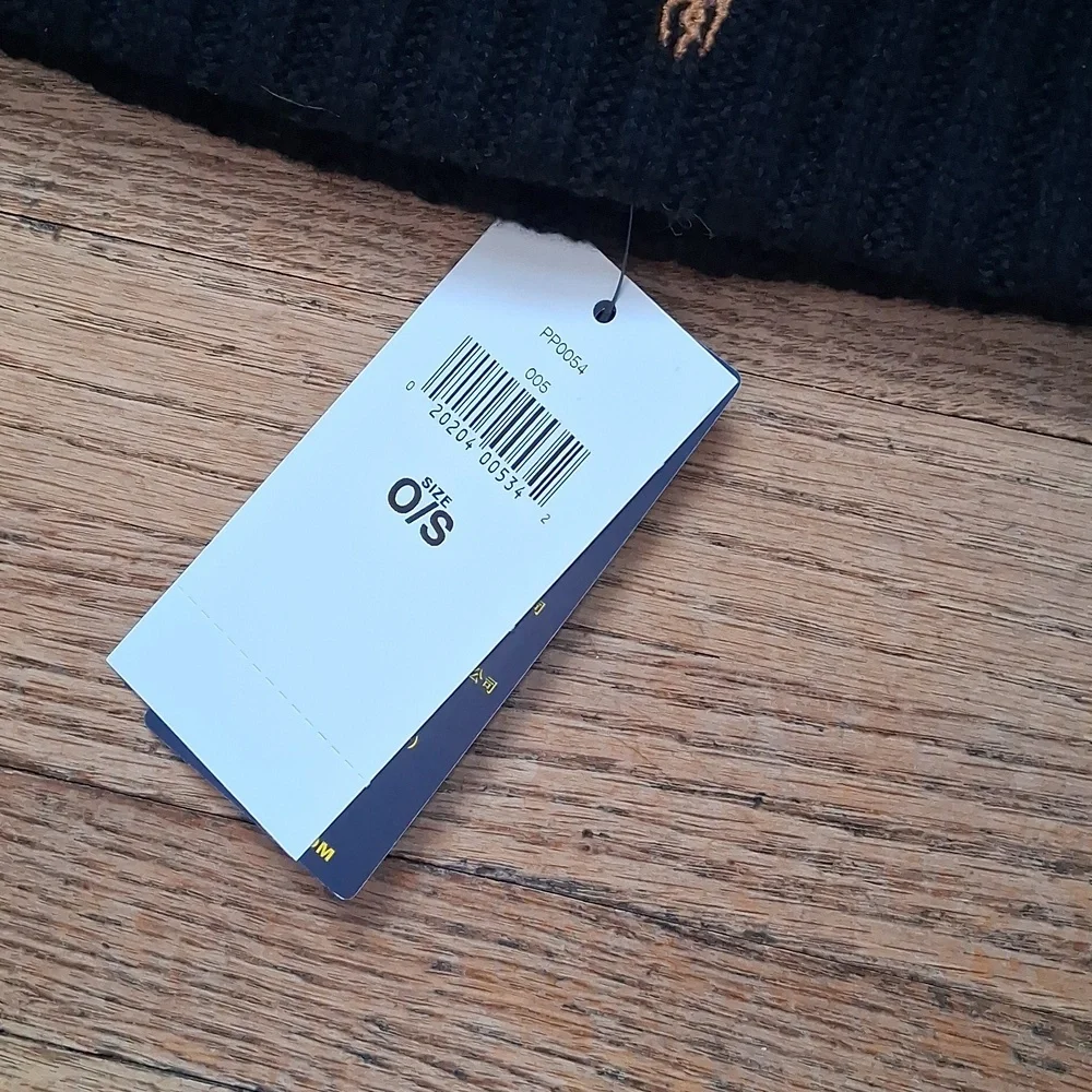 Polo by Ralph Lauren Black & Blue Knit Beanie Set - Picture 2 of 4